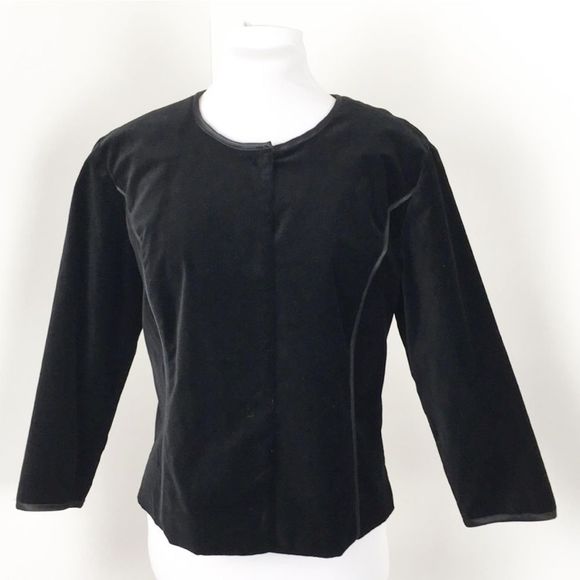 BEHNAZ SARAFPOUR for TARGET Women’s Black Velvet Jacket Sz XL - Picture 1 of 7